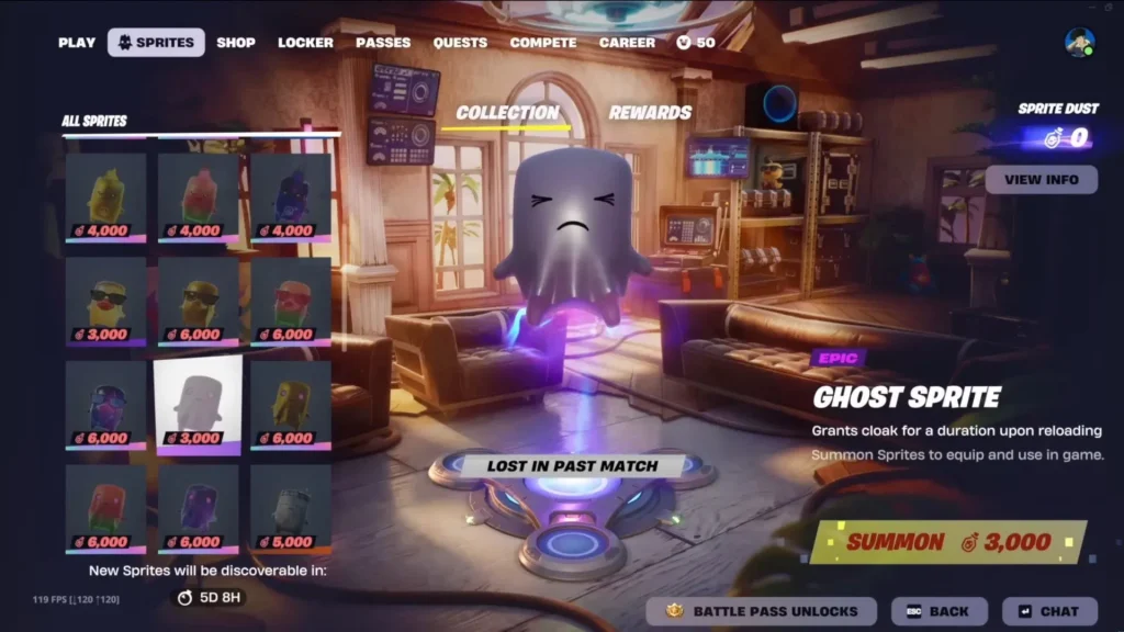 Ghost Sprite in FN C7S3 (Image via Epic Games || YouTube/@postboxpat)