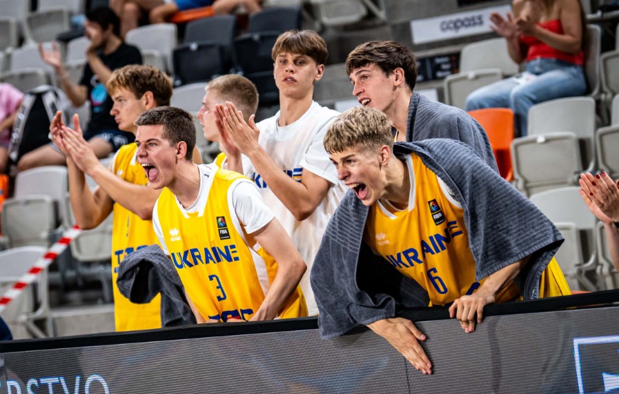Ukraine's U-20 national team secures advancement from the group stage: EuroBasket U-20 standings.