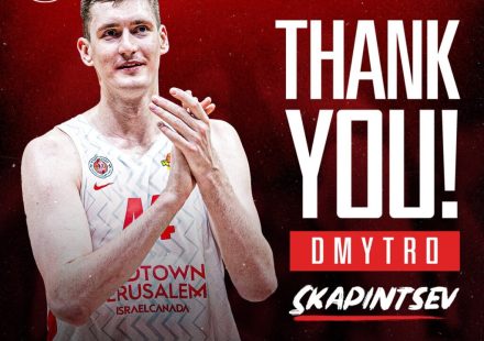 Official: Dmytro Skapintsev has left Hapoel Jerusalem