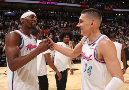 Bam Adebayo confronted his former Miami Heat star teammate over negative comments on social media.