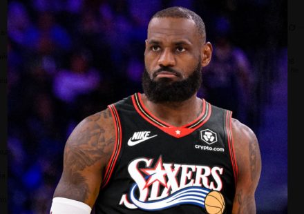 LeBron James set his first record with the Philadelphia team.