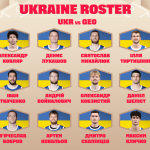 The lineup of the Ukrainian national team for the match against Georgia has been announced.