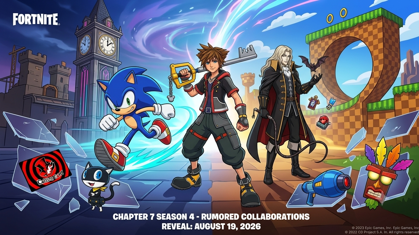 Fortnite Chapter 7 Season 4 leaks hint at major gaming collaborations