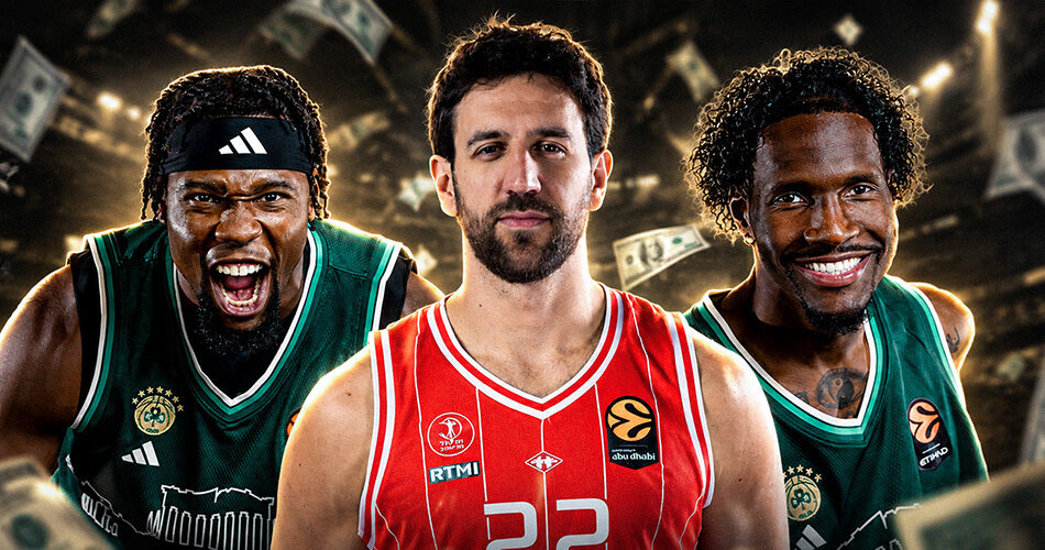Top 10 highest-paid EuroLeague players revealed. Half of the list are Panathinaikos basketball players.