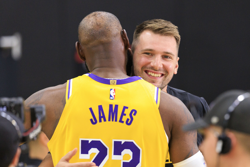 "It's an incredible feeling." Luka Dončić commented on LeBron James leaving the Lakers.