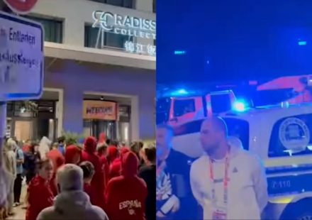 At the World Championship, all teams except the USA were evacuated from the hotel at night.