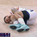 Mike James suffered a serious injury. He was carried off the court on a stretcher.